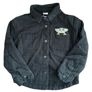 Star Wars Yoda Black Quilted Jacket